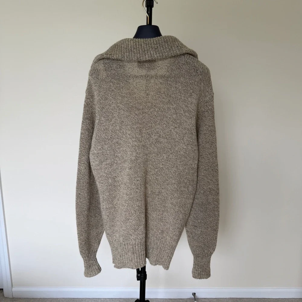 Vintage 70's Sears Fieldmaster Full Zip Knit Cardigan Sweater‎ Mens 2XLT
